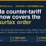 Canada Counter-Tariff Relief: Remission Extends to 2026 Order