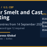 Copper Smelt and Cast Reporting: ACE Rejects Entries Sept 14