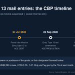 Entry Type 13 Mail Entries: CBP’s 22 October Deadline